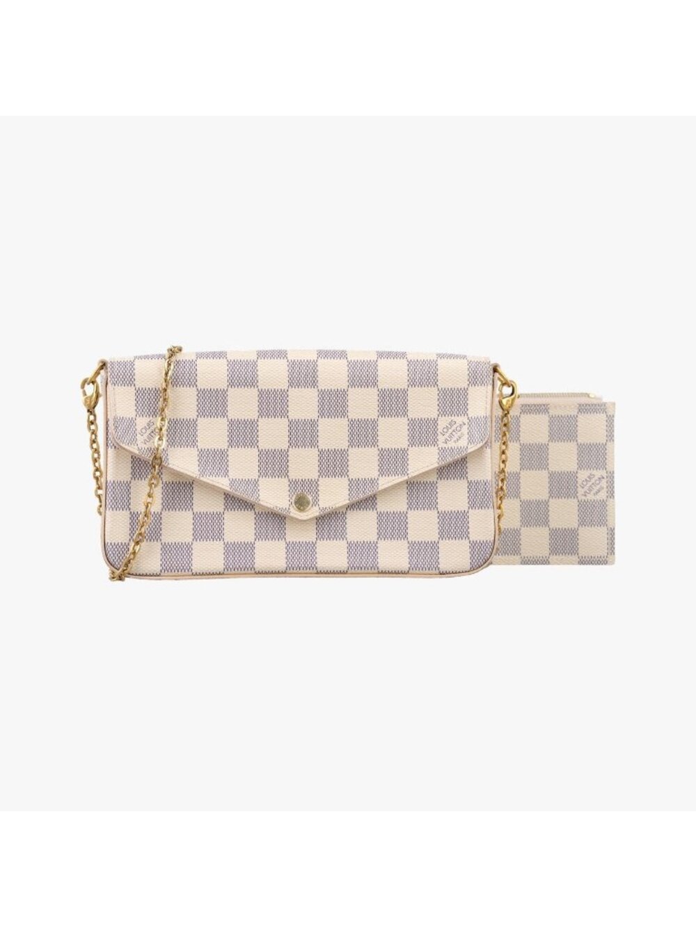 Louis Vuitton Pochette Felicie Azur Damier Canvas